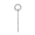 thumbnail image 2 of 14k White Gold Satin Brush Finish Small Size Number 83 Charm Pendant, 2 of 3