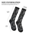 thumbnail image 2 of Lsque Black Spiders Pattern Sport Compression Socks for Men & Women 15-20 mmHg Knee High Nurse Pregnant Running Medical and Travel Athletic, 2 of 6