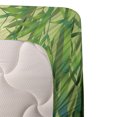 thumbnail image 3 of Ambesonne Green Fitted & Top Sheet Set with Sham, Exotic Trees in Forest Theme, Green, 3 of 4