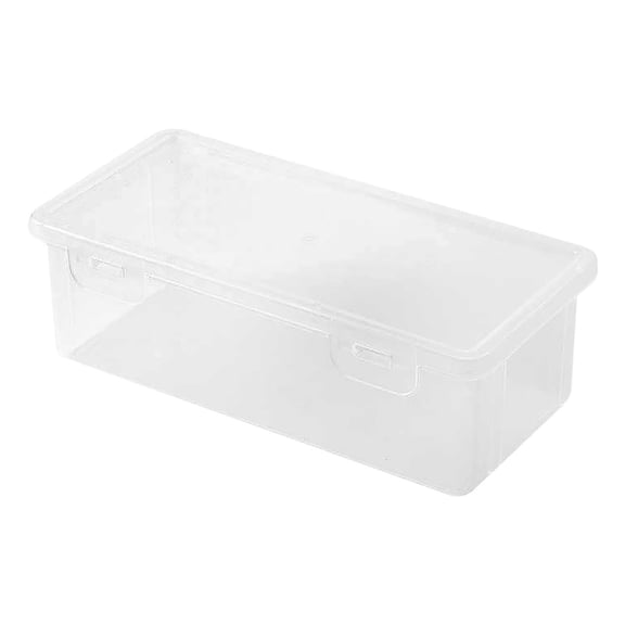 Clear Pencil Box Large Capacity Plastic Pencil Case Boxes Hard Pencil Case Crayon Box with Snap-tight Lid Plastic Pencil Boxes Supply Boxes for Boys School Classroom C