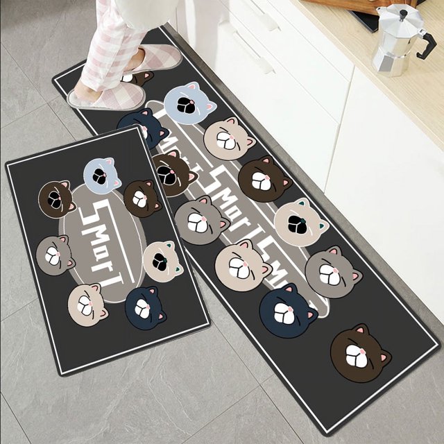 Alfombrilla de cocina de cuero, alfombrilla de cocina de PVC sin lavar, alfombrilla de cocina de espuma EVA