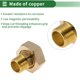 thumbnail image 3 of Accesorios de tubería de cobre Unique Bargains 1/2" Macho x 1" Hembra unión flexible de rosca interna y externa 1.34" 1 Pc, 3 of 7