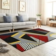 thumbnail image 4 of 63 x 90 inch Modern Large Area Rug for Indoor Livingroom, Washable Geometric Floor Carpet, Anti-skid Kitchen Rug in Home, Easy to Clean for Hallway Bedroom, 4 of 7