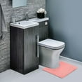 thumbnail image 5 of Clara Clark Bath Mat Bathroom Rug - Absorbent Memory Foam Bath Rugs - Non-Slip, Thick, Cozy Velvet Feel Microfiber Bathrug, Plush Shower, Toilet- Floor Bathmats Carpet - Pink - Contour Size 24"x20", 5 of 5