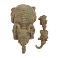 thumbnail image 3 of Estatua de elefante de resina Innovadora y divertida estatua de elefante pintada a mano para colgar a mano para sala de estar, dormitorio, oficina WJ7041, 3 of 9