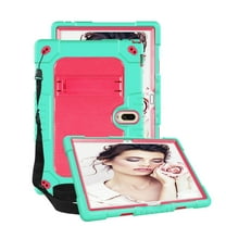 FIEWESEY for ZONKO K118 Tablet Case,Shockproof Rugged Kids Protective Case for Feonal K116/MAGCH M210/M101/L21/MEIZE K116/K118/Xiashuanghu RS10/Kaktin/TPSPAD Android 10 10 inch Tablet(Green/Pink)