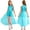 Light Blue, variant on Aislor Big Girls Sequins Romper Formal Dress Birthday Evening Chiffon Ball Gown 6-16 Burgundy 8