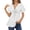 White cute tops for women, variant on Wycnly Cute Tops for Women Plain V-Neck Short Sleeve T shirts Summer Tie Front Casual Solid High Waist Swing Tunic Blouses Green l