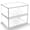 Style1-2 Drawers, variant on Makeup Organizer Style3-3Drawers Modular Stackable Storage System