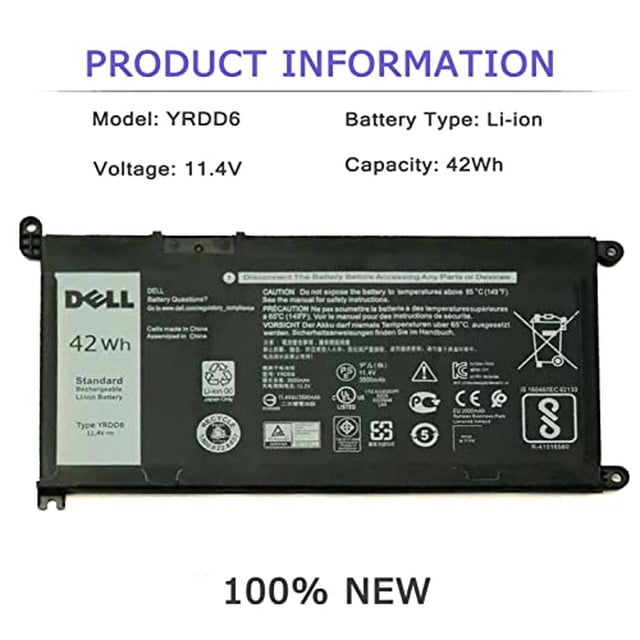 DELL YRDD6 Batería para Laptop Compatible con Dell Inspiron 5481 5482