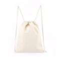 thumbnail image 1 of HLONK Cotton Canvas Drawstring Backpack Gym Sack Pack Cinch String Sport Backpack Bag, 1 of 8