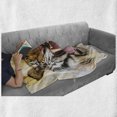 thumbnail image 6 of Tiger Soft Flannel Fleece Blanket, Young Panthera Tigris Altaica Growling in Angry Manner Portrait of a Young Large Cat, Cozy Plush for Indoor and Outdoor Use, 60" x 80", Multicolor, by Ambesonne, 6 of 6
