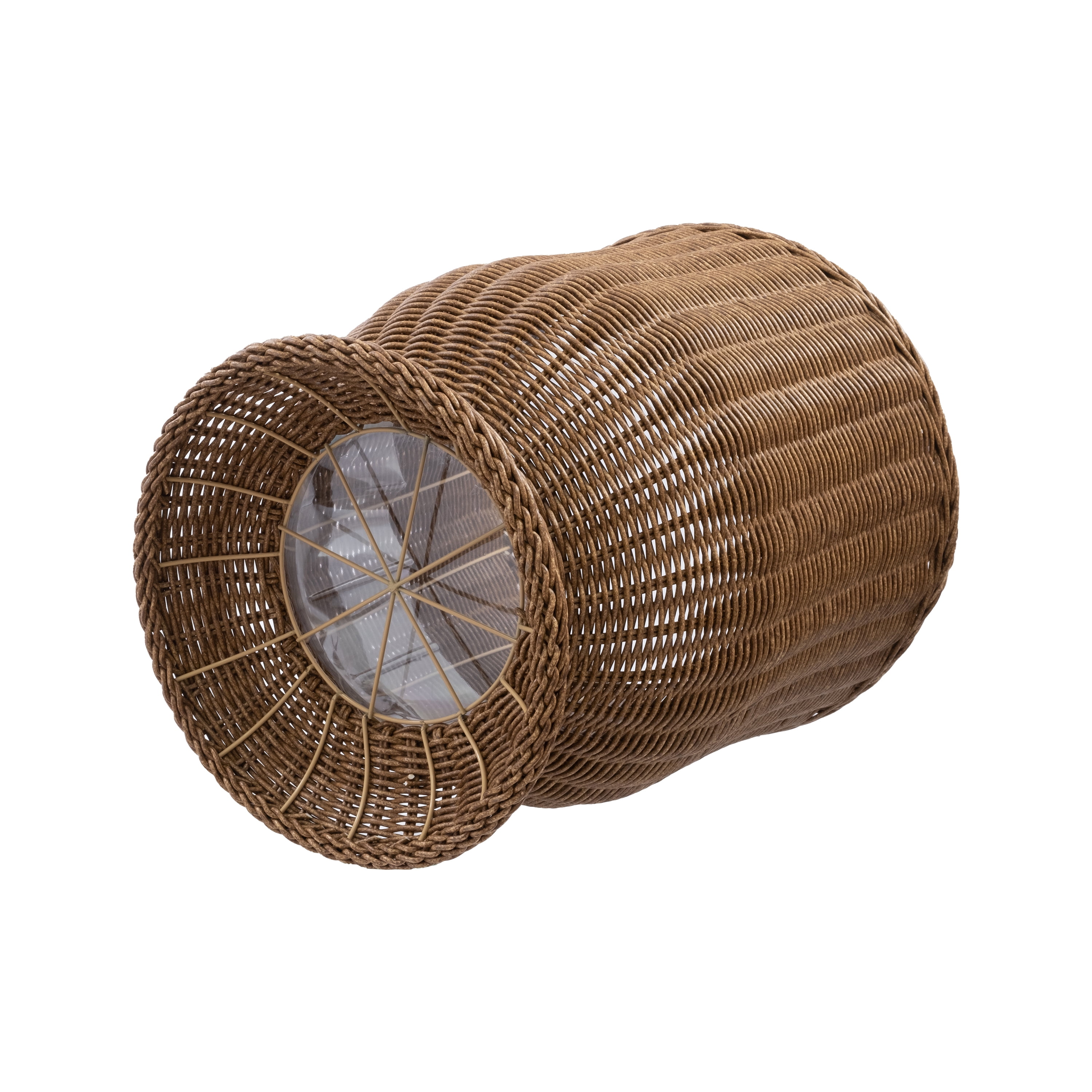 16 inch Brown Woven Resin Urn Planter