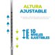 thumbnail image 3 of Baston Ortopedico Doble Apoyo De 4 Patas Aluminio Ajustable, 3 of 7