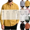 thumbnail image 3 of Lenpel Men's Button down Shirts Fall Long Sleeve Collared Solid Color Shirts with Pocket Business Casual Tops(Black,Small), 3 of 5