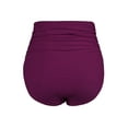 thumbnail image 4 of Firpearl 's Retro High Waisted Bikini Bottoms Ruched Swimsuit Bottom Swim Shorts, 4 of 4