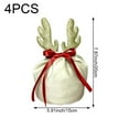 thumbnail image 2 of 4Pcs Christmas Reindeer Candy Gift Bag Velvet Santa Sacks Drawstring Bag Christmas Decoration Kids Gift Party New Year Gift, 2 of 7