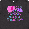 thumbnail image 4 of Inktastic My Great Grandma Loves Me- cute elephants Youth T-Shirt, 4 of 5