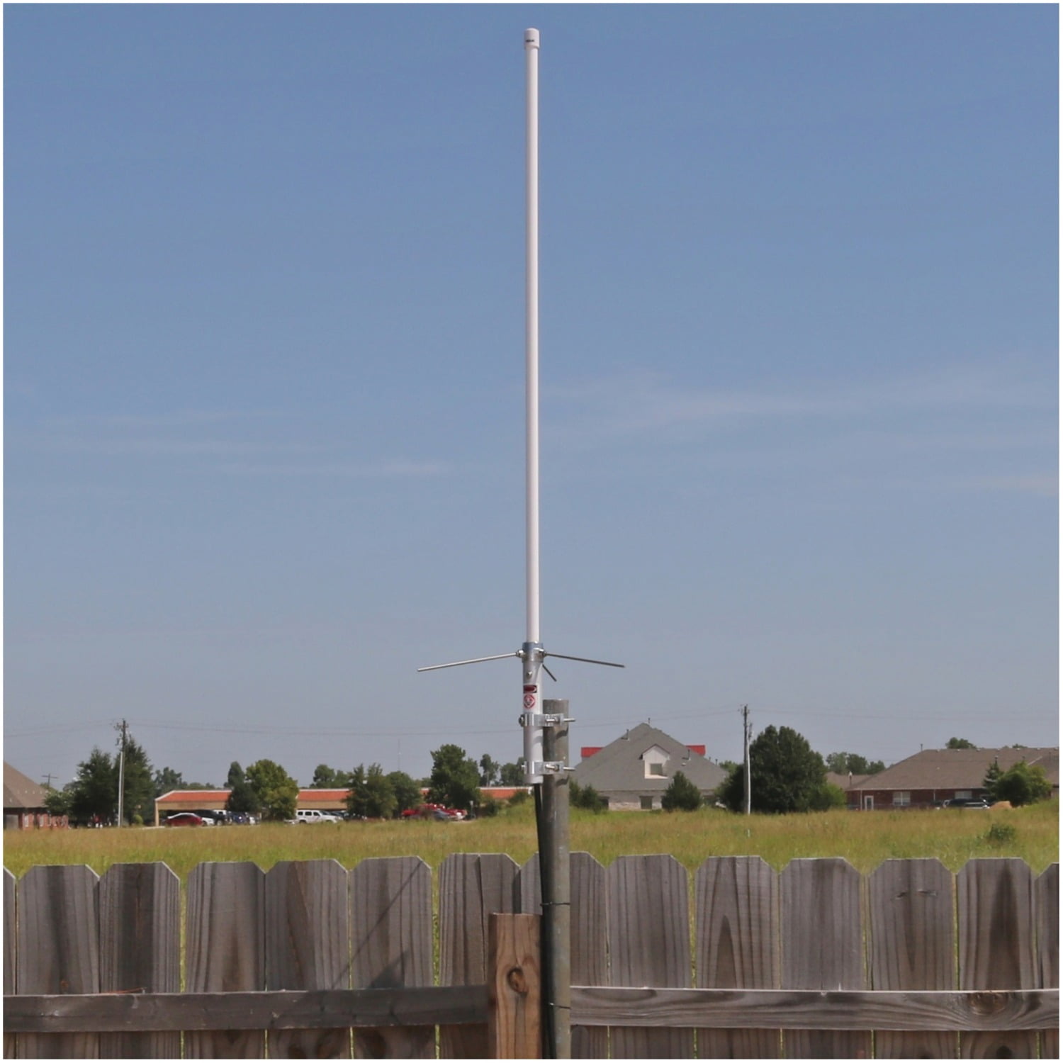 Tram Pre-Tuned 144 MHz–148 MHz VHF/430 MHz–460 MHz UHF Amateur Dual-Band Base Antenna with White Fiberglass, 1477