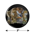 thumbnail image 3 of Lion Tiger Snow Leopard Big Cats Kitchen Refrigerator Locker Button Magnet, 3 of 6