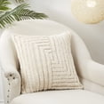 thumbnail image 3 of Saro Lifestyle Tufted Geometry Bliss Poly Filled Throw Pillow, 3 of 3