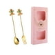thumbnail image 3 of Kits de cubiertos navideños, juego de cucharas y tenedores navideños para postres, restaurantes y cocinas. pan de jengibre rosa, 3 of 9