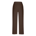 thumbnail image 5 of Nmnitkp Linen Pants Women Fashion 2026 Casual Lightweight Drawstring Elastic Waist Pants with Pockets Brown,L, 5 of 8