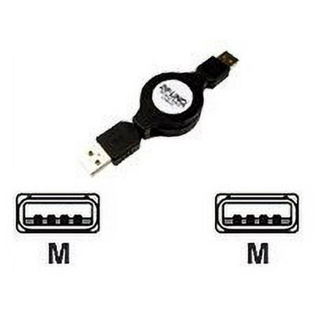 Ziplinq ZIP-USB2-C06 Retractable USB 2.0 A to A Device Cable