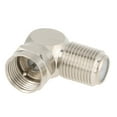 thumbnail image 1 of Noref 5pcs TV Antenna Male To F-type Female Right Angle Cable Connector Adapter Set, coax tv connector, 1 of 8