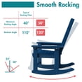 thumbnail image 3 of Hidpriva Outdoor Rocking Chair, Oversized HDPE Weather Resistant Porch Rockers for Outside Deck Balcony Front Backyard, Blue, 3 of 8