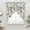 White, variant on Black Spring Floral Swag Curtains for Kitchen/Bedroom/Living Room, Elegant Pastoral Flowers Birds Retro Art Scalloped Curtains 63 Inch Long, Window Swag Topper Curtains Valances 2 Panels Set 36"x63"