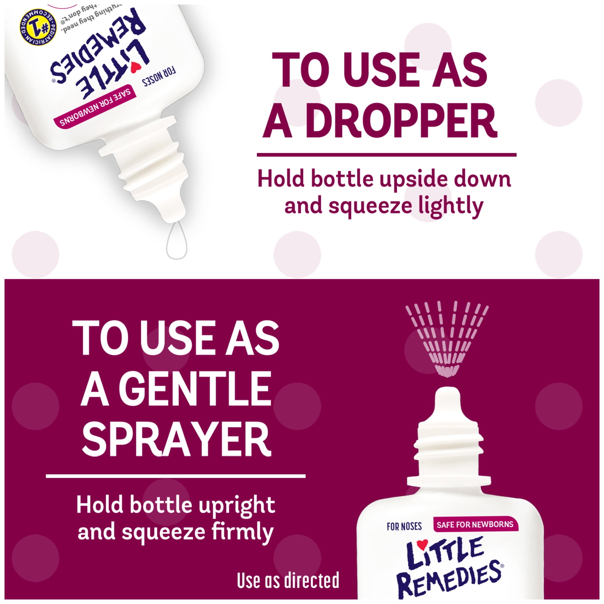 Little Remedies Saline Spray and Drops, Safe for Newborns, Gently Wash Away Mucus from Cold, 1 fl oz
