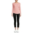 Time and Tru Women's Thermal Top with Long Sleeves