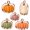 pumkin set, variant on 5 Piece Pumpkin Cookie Cutters Set, Silicone Rim Baking Set | Dishwasher-safe stainless steel cutters for cookies, fondant, sandwiches, fall parties and home baking treats.