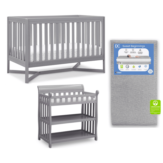 Delta Children Tribeca 3Piece Baby Nursery Furniture SetIncludes