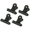 4pcs Paper Metal Bulldog Clip Hinge Clips Clamps 20mm for Documents Files Pictures Home Office