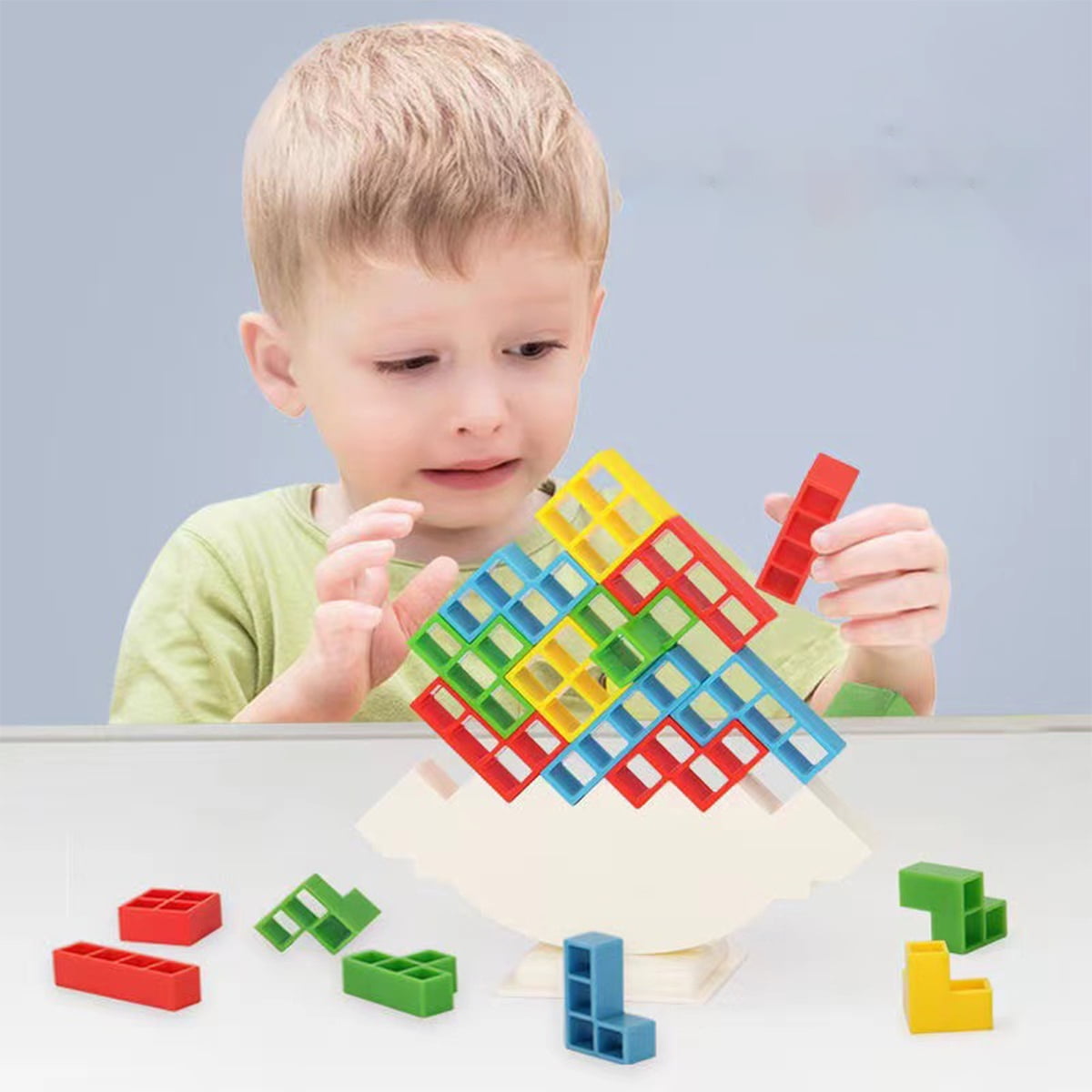 Gotydi 3D Block Tetris Balance Blocks Board Games Toy Tetris Building Block  Balance Stacking Set Early Learning Stacking Building Block for Children  Toy for kids - Walmart.com