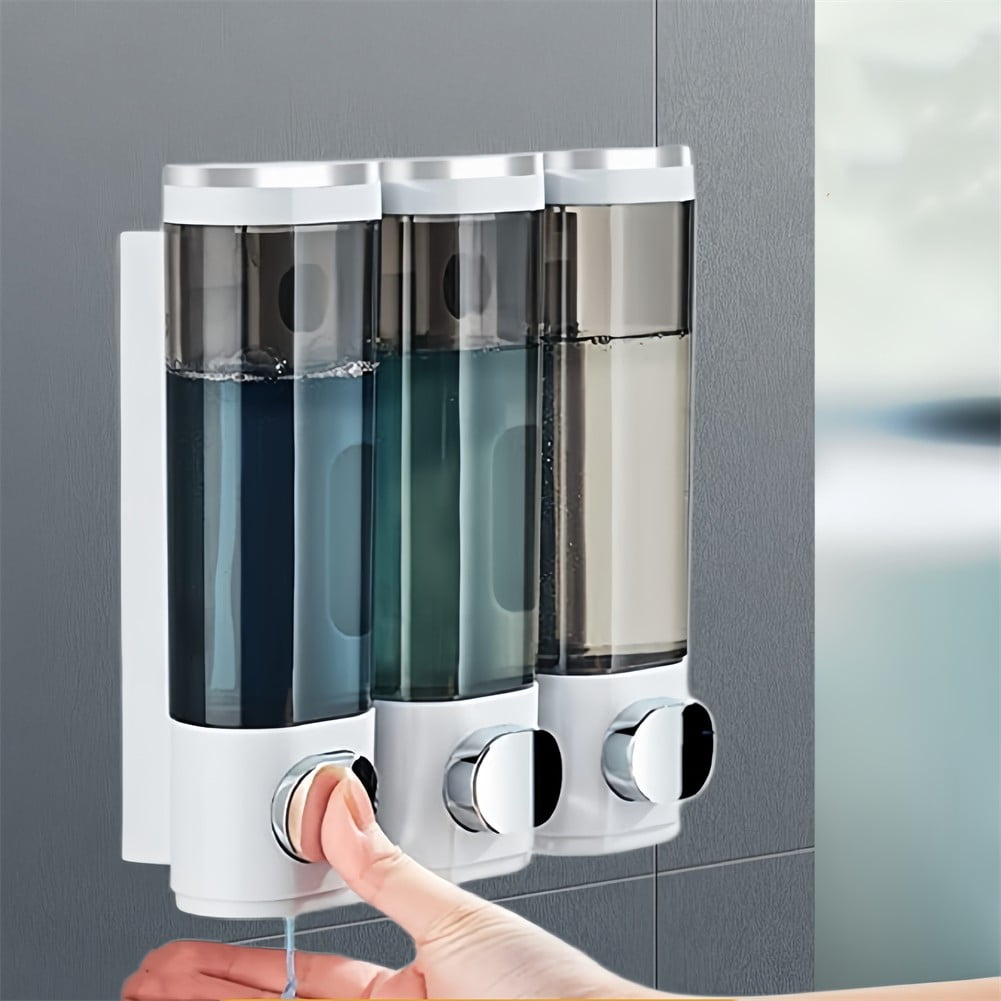 Wall Mounted 300ML Soap Dispenser Pump Bottle for Shower Gel Shampoo Conditioner
