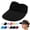 Black, variant on Women's High Ponytail Sun Visor Hat, UPF 50+ Wide Brim Open Top Cap, Quick Dry Elastic Sportswear for Running Tennis