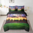 thumbnail image 2 of Fireworks Bed in a Bag King Size Comforter Set 7 Pieces,Ball Field Game Activity Player Field Bedding Sets Competitive Games Teamwork Sheet Set with Comforter, 2 of 5