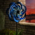thumbnail image 5 of Evergreen 75 H Solar Wind Spinner, Blue Waves- Fade and Weather Resistant Outdoor Decor for Homes, Yards and Gardens, 5 of 7