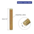 thumbnail image 2 of Uxcell 30 Pack Fully Threaded Rod, M8-1.25x50mm Carbon Steel Long Thread Screw, 2 of 6