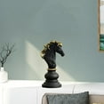 thumbnail image 6 of Resin Chess Statue Sculpture Ornaments Modern Figurine Crafts Table Games Accessories for Home Decoration Table Cabinet Arrangement Knight, 6 of 7