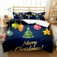 3D Christmas Tree Ball Snowflakes Print Bedding Comforter Sets Twin