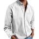 thumbnail image 1 of Camisa informal de manga larga con botones y color liso para hombre: prenda cómoda y moderna para el trabajo o las vacaciones, de poliéster y algodón, tallas S-XXXL., 1 of 4