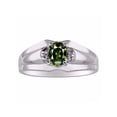 thumbnail image 1 of RYLOS Mens Rings Sterling Silver Classic Design 7X5MM Oval Gemstone & Diamond  Garnet January Birthstone Ring Size 11, 1 of 6