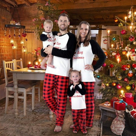 

Children Clothing Christmas Family Parent-child Suit Printing Home Service Cotton Soft Two-piece Pajamas