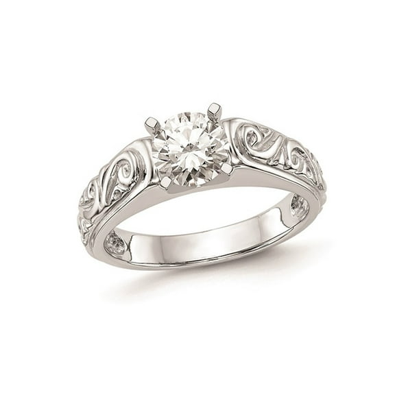 1.00 Carat (Ctw VS2-VS1, D-E-F) IGI Certified Lab-Grown Diamond Solitaire Engagement Ring 14K White Gold for Women