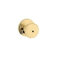 thumbnail image 4 of Kwikset Juno Bed/Bath Door Knob in Polished Brass, 4 of 6