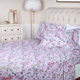 thumbnail image 3 of Superior Cotton Sheet Set Vintage Floral Bedding Bohemian, Silver, Queen, 3 of 8
